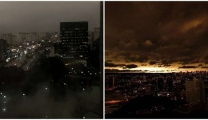 Dia vira noite e assusta moradores de Sao Paulo