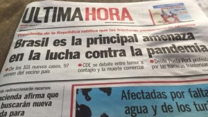 Situacao de pandemia no Brasil gera temor